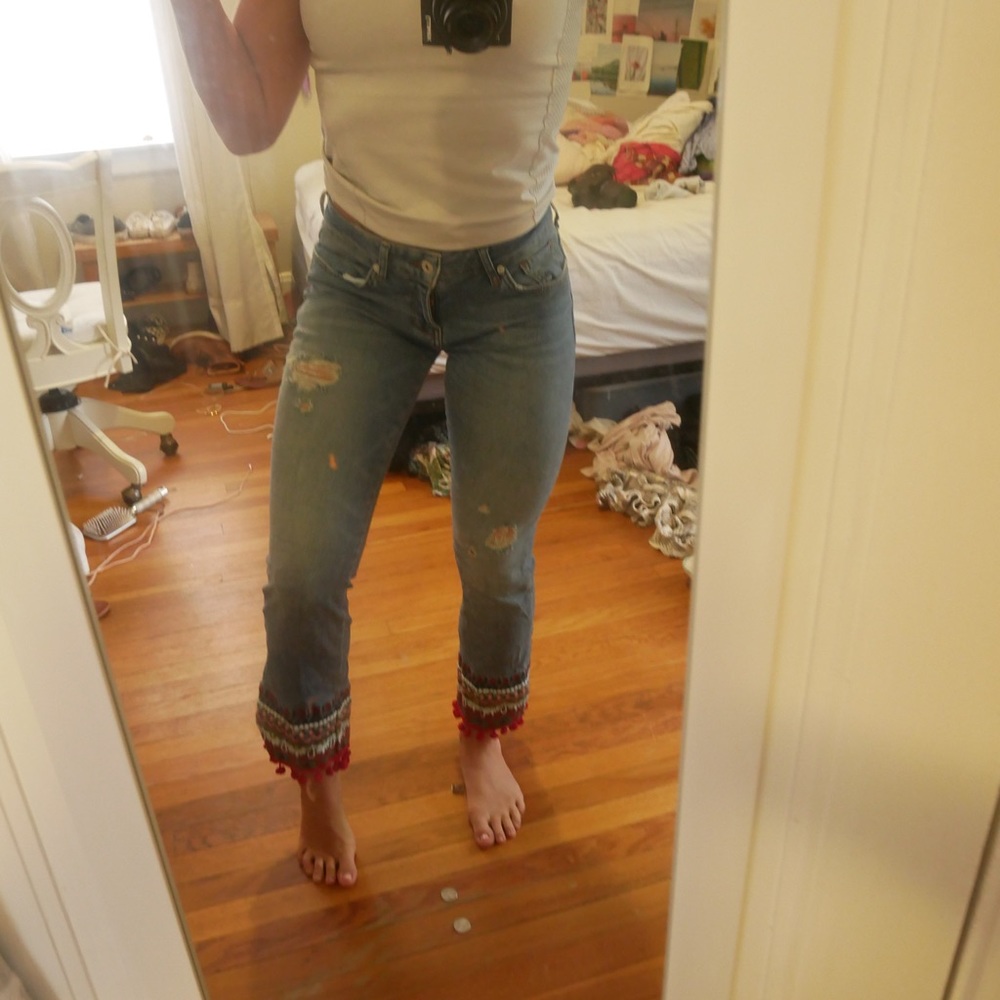 Anthropologie pilcro statement jeans